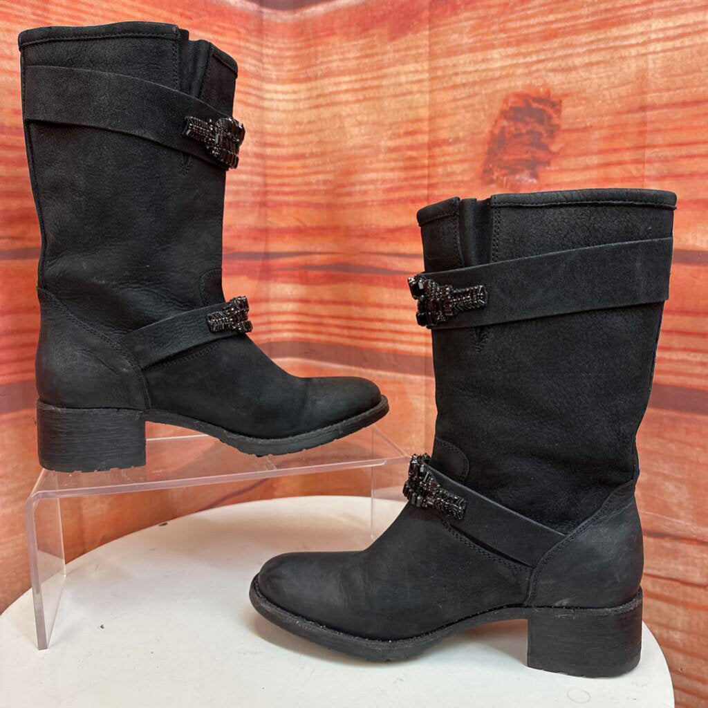 Vera Wang Lavender Black Boots