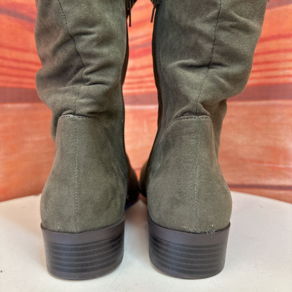 Kelly & Katie Tall Green Slouch Boots
