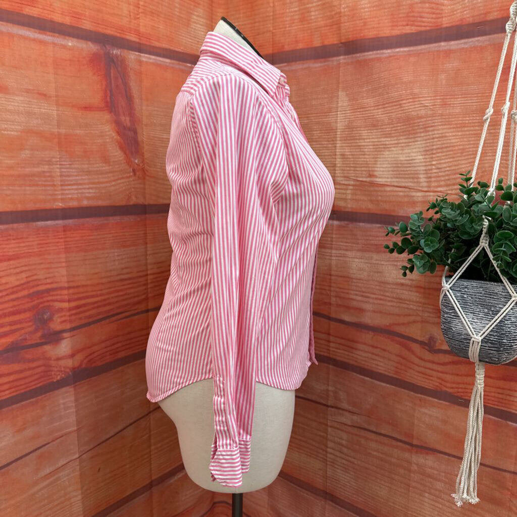 Ralph Lauren Sport Pink Striped Slim Fit Shirt