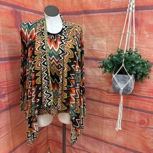 Cubism Patterned Kimono