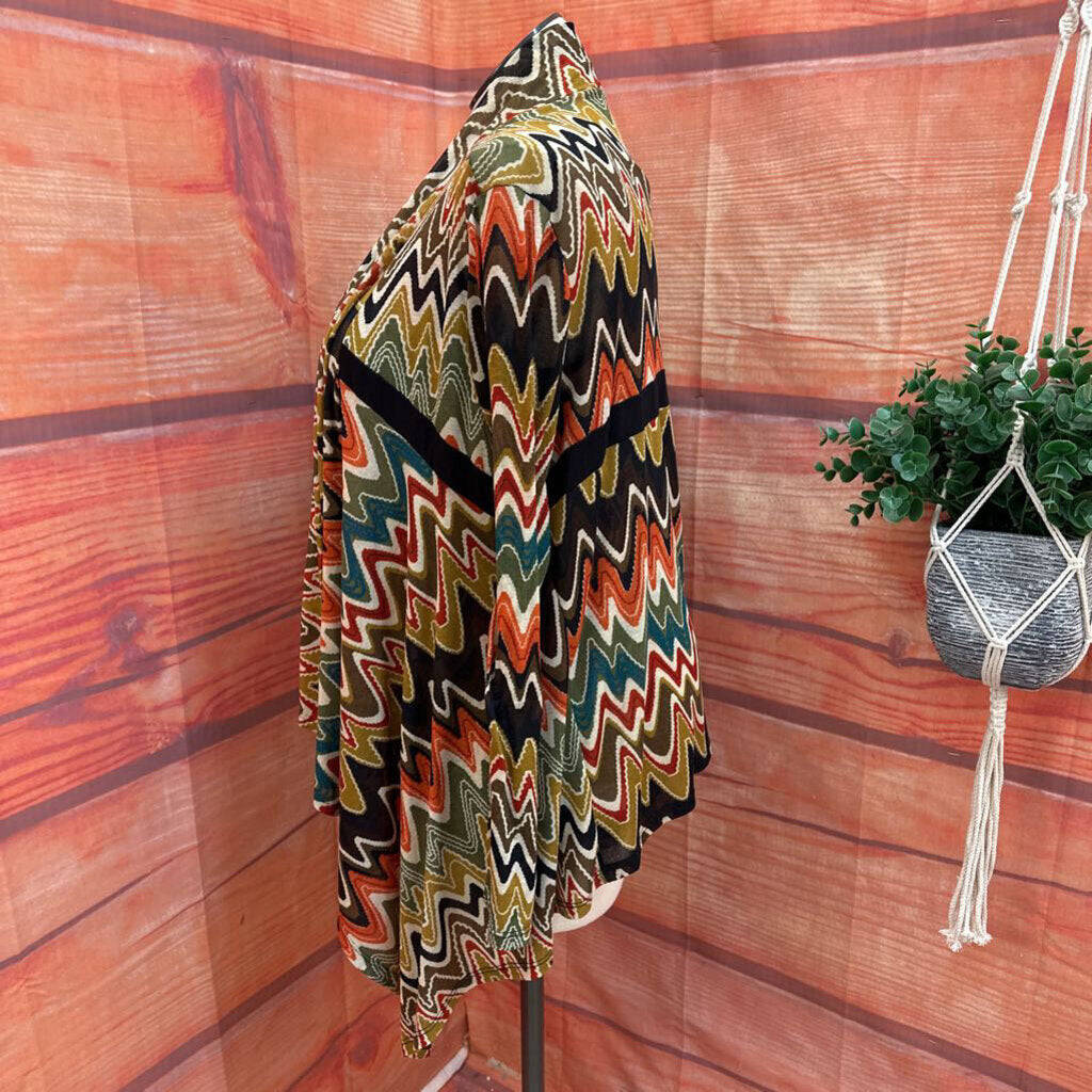 Cubism Patterned Kimono