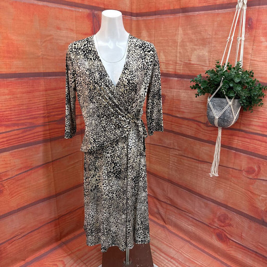 Ciara Sunwoo Women's Leopard Print Wrap Dress