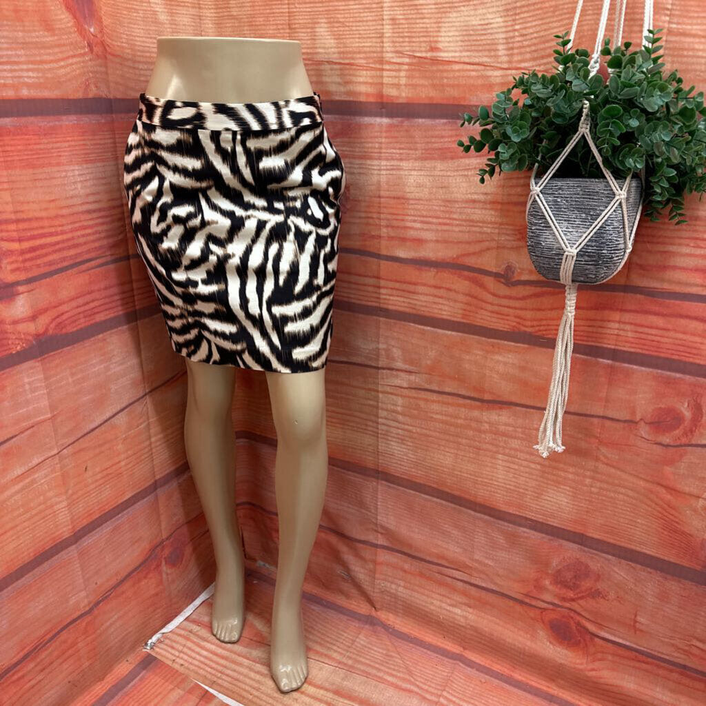 Ann Taylor Petite Zebra Print Skirt