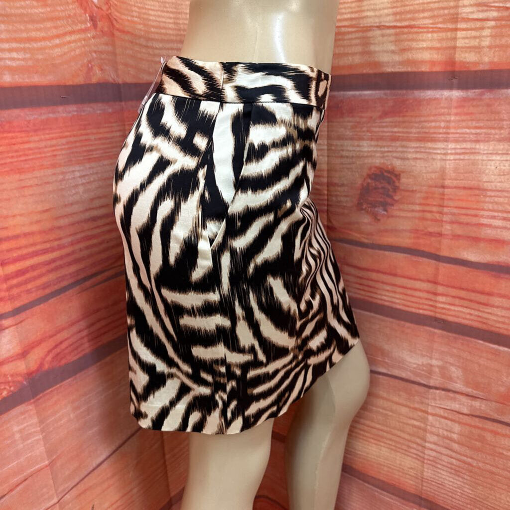 Ann Taylor Petite Zebra Print Skirt