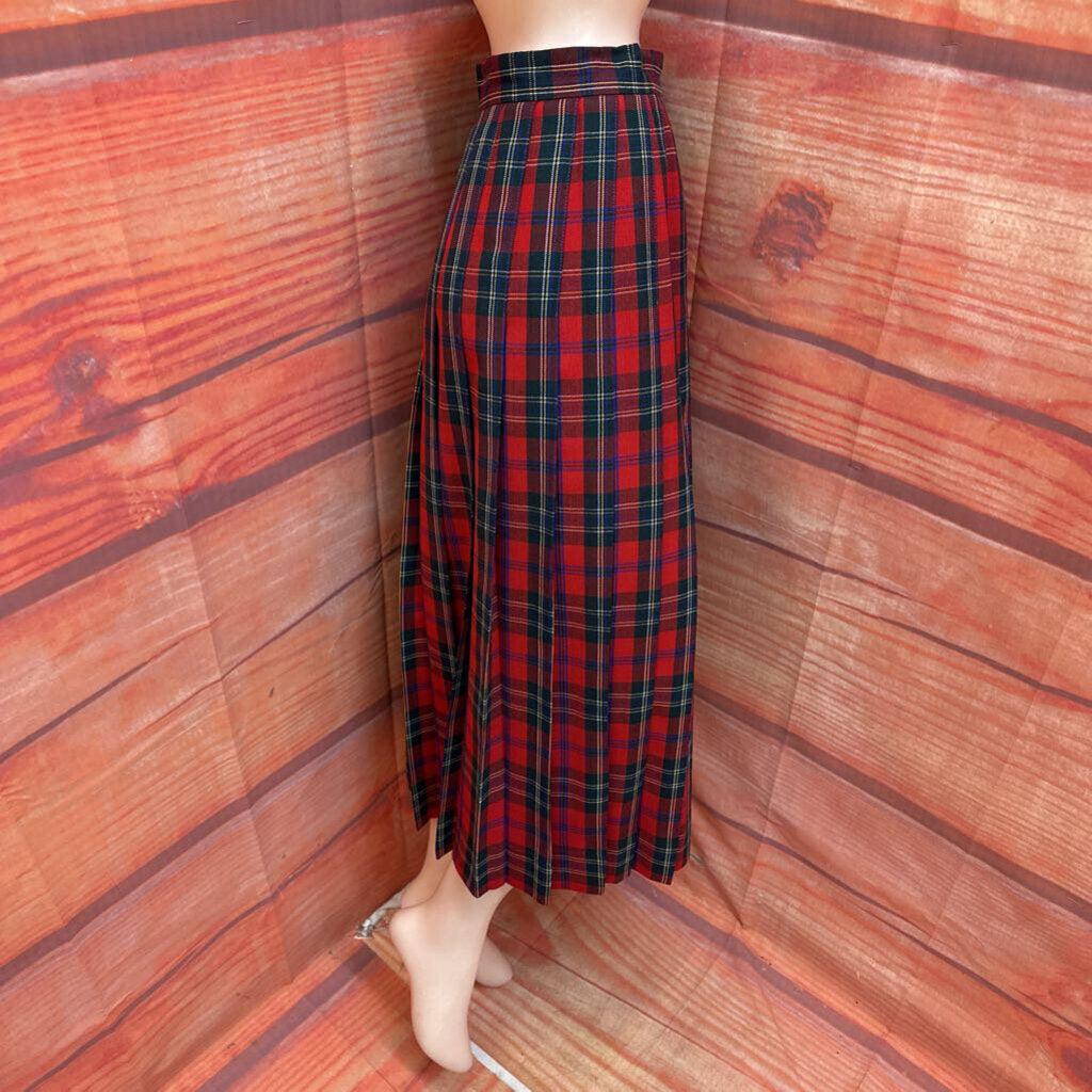 Talbots Red Plaid Skirt
