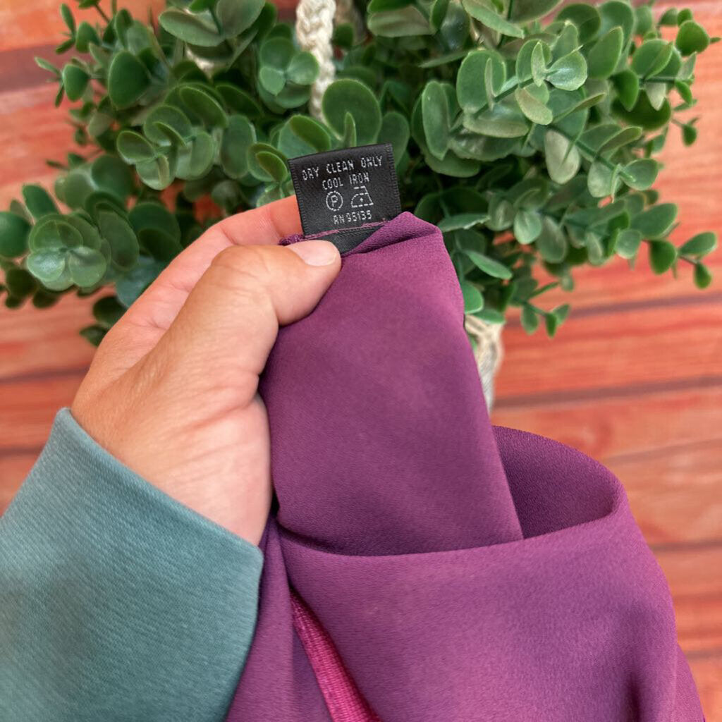 Lafayette 148 New York Purple and Gold Floral Skirt