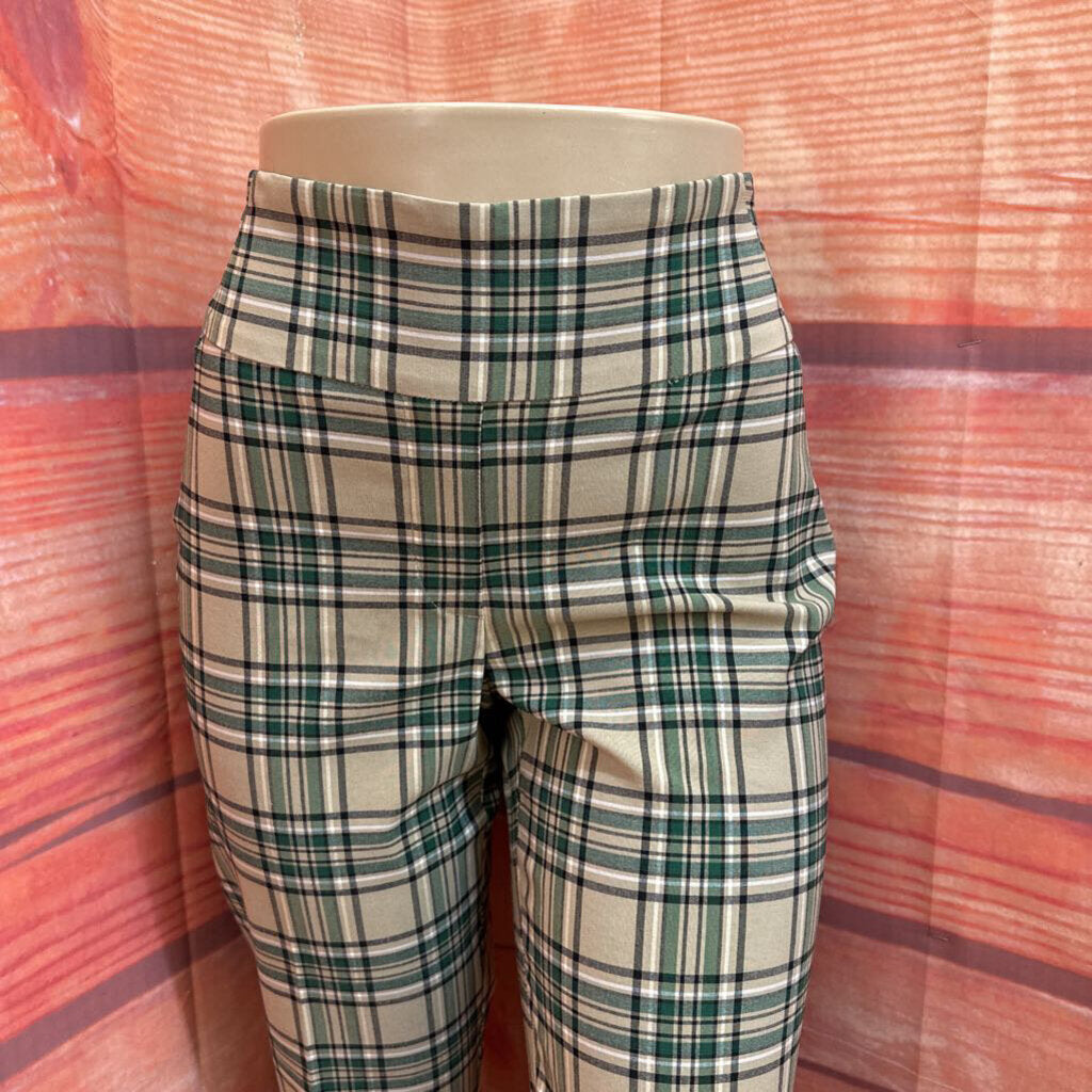 Soho Women's Ankle Length Plaid Pants