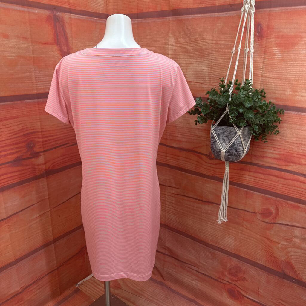 Vineyard Vines Pink Striped Dress