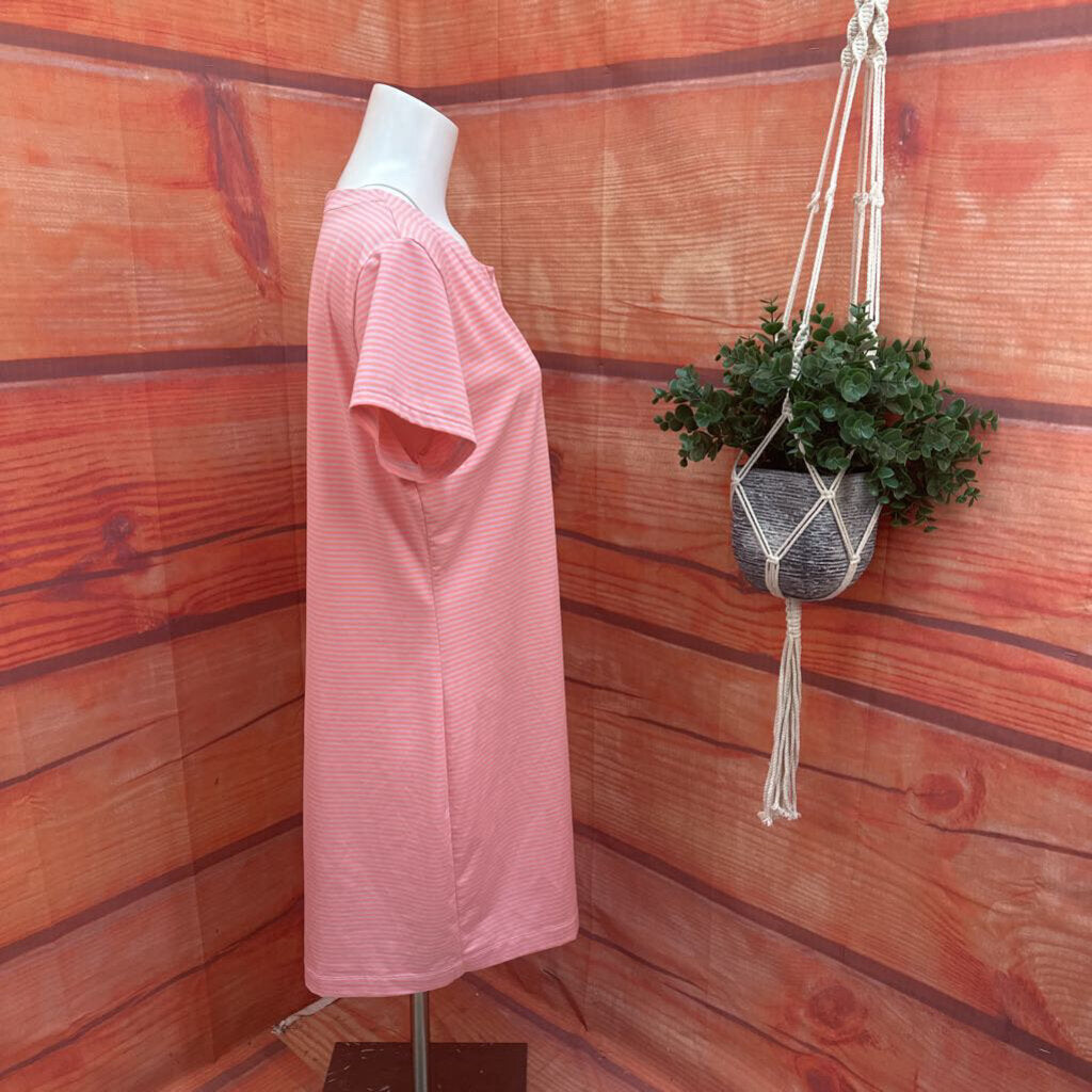 Vineyard Vines Pink Striped Dress