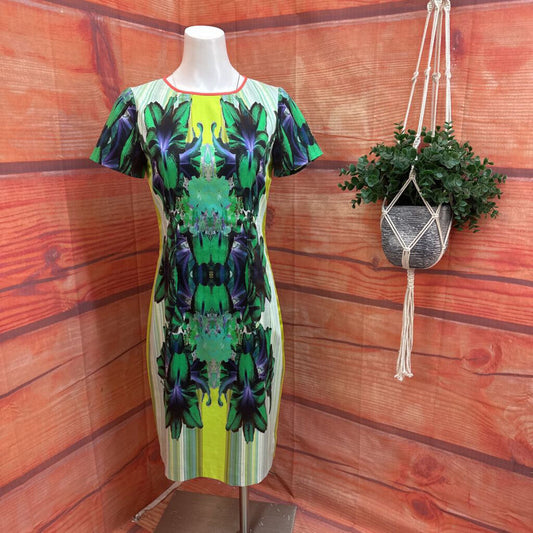 Eli Tahari Floral Print Shift Dress