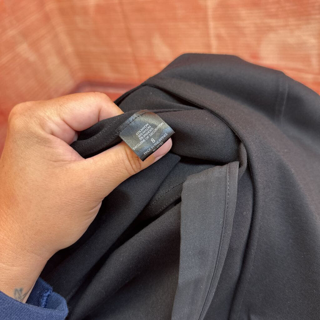 Josie Natori Black Dress with Pink Embellishments