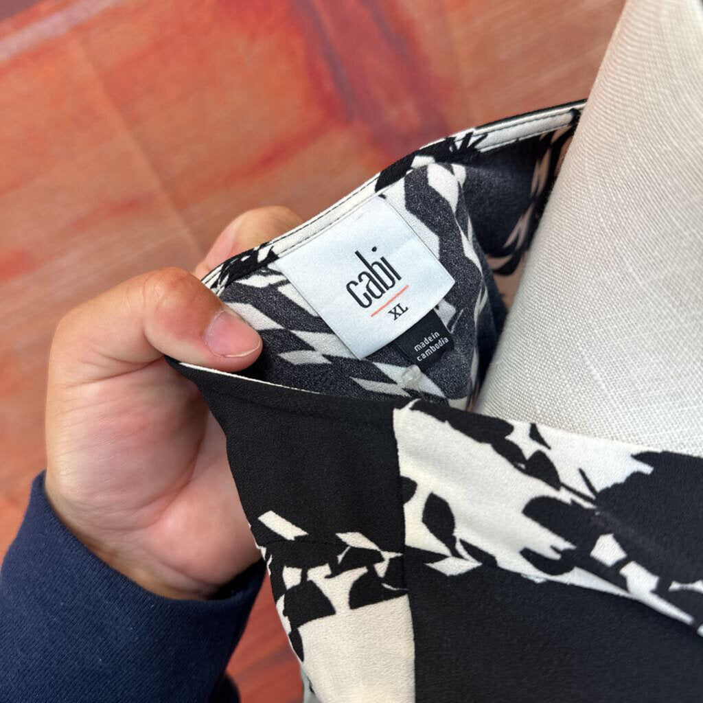 Cabi Women's XL Dress in Black and White