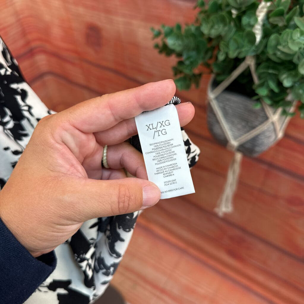 Cabi Women's XL Dress in Black and White