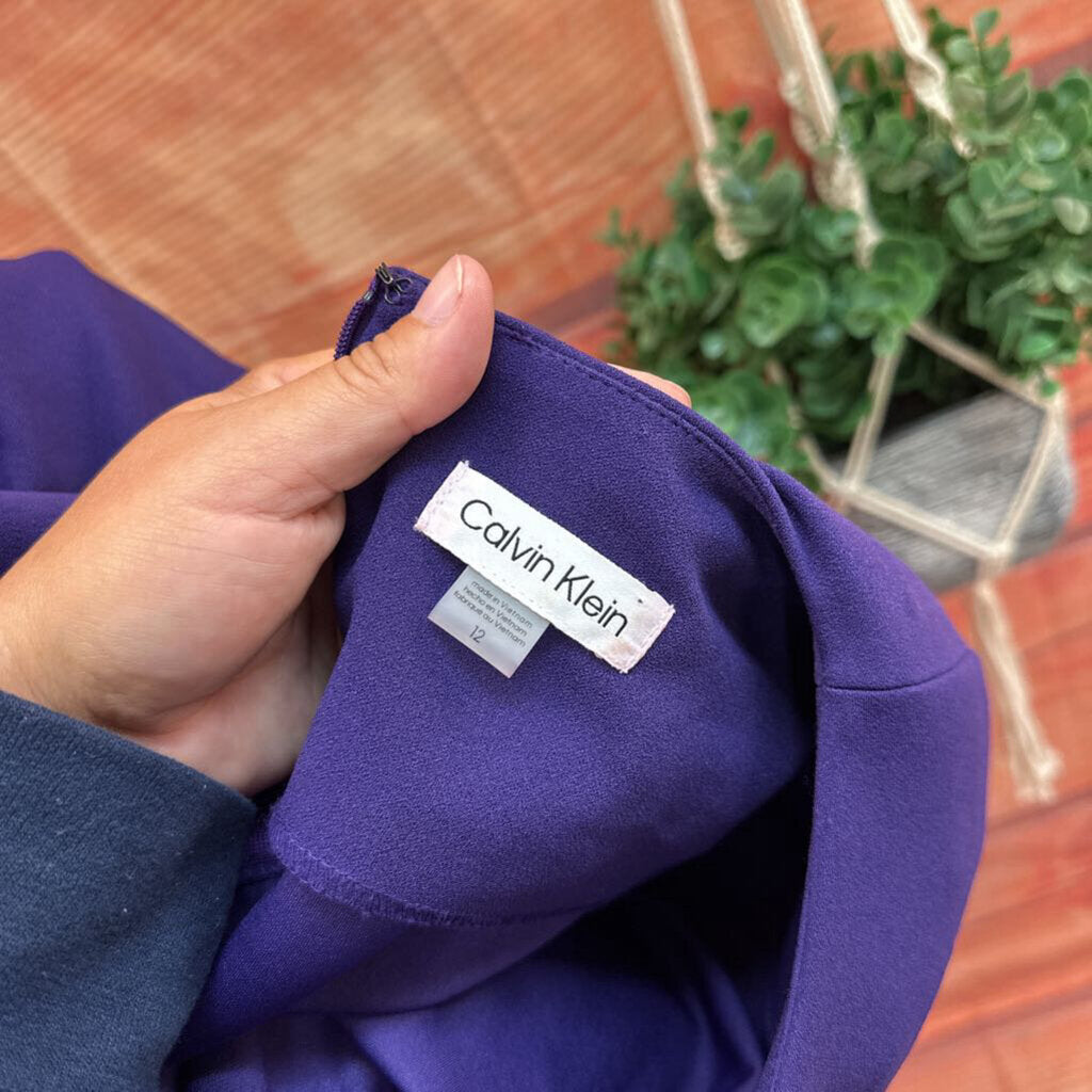 Calvin Klein Purple Dress