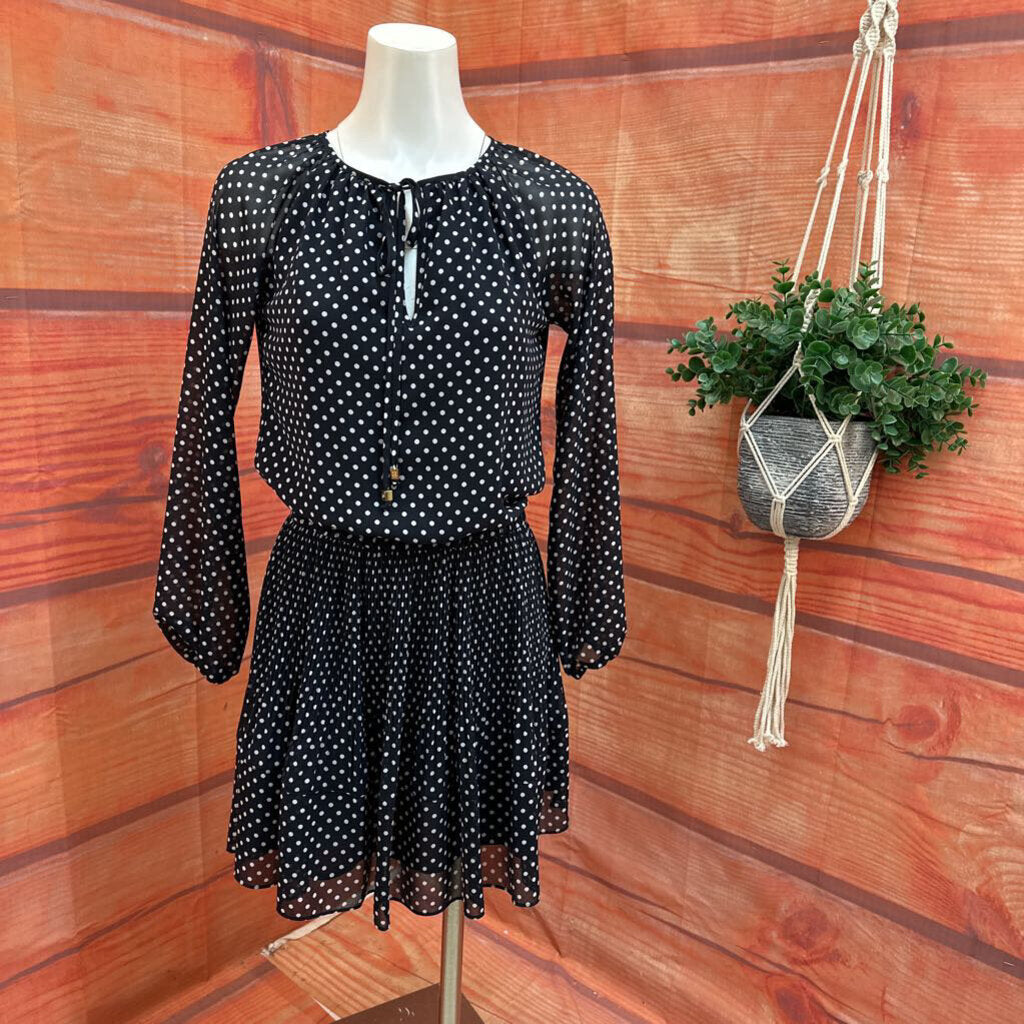 Michael Kors Black Polka Dot Dress