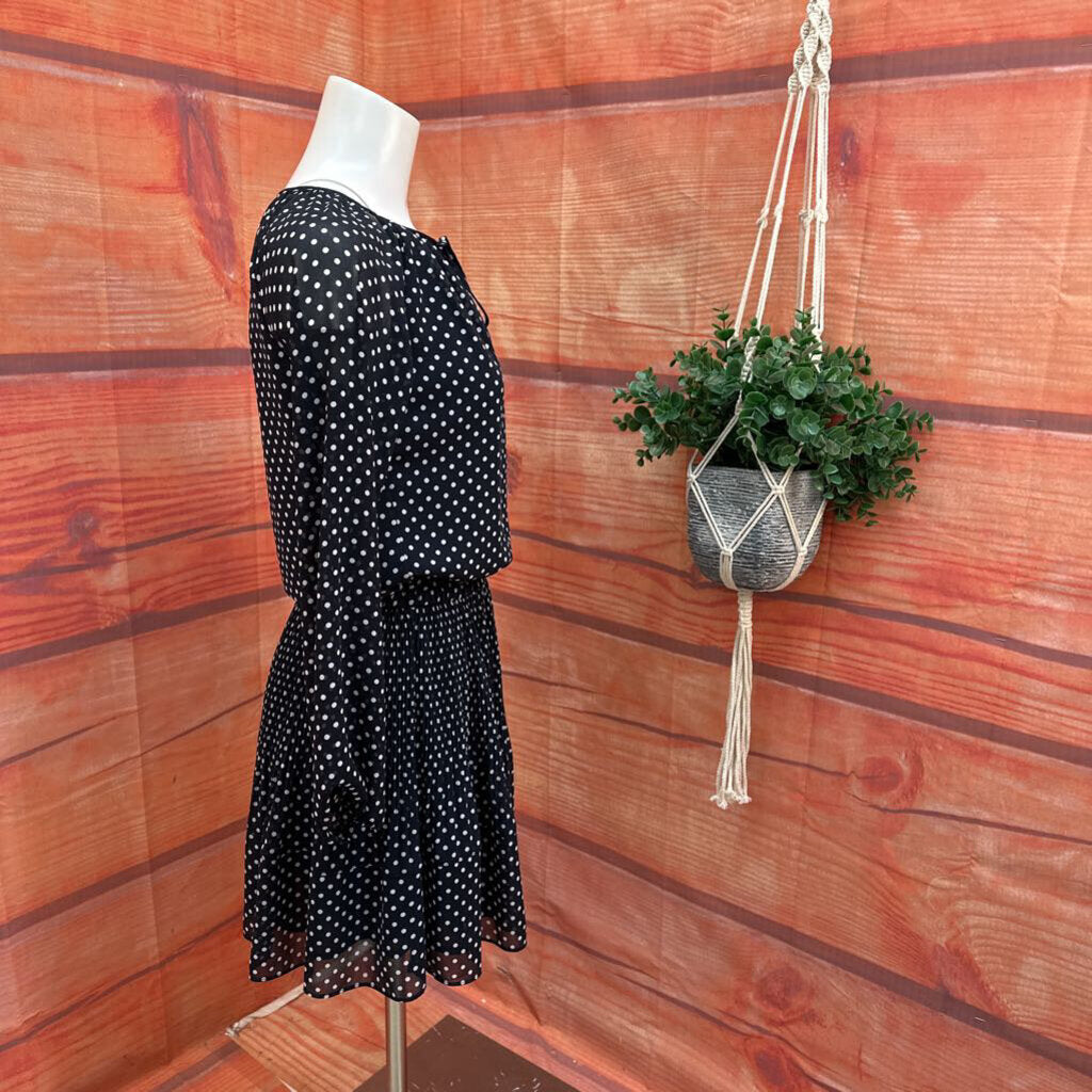 Michael Kors Black Polka Dot Dress