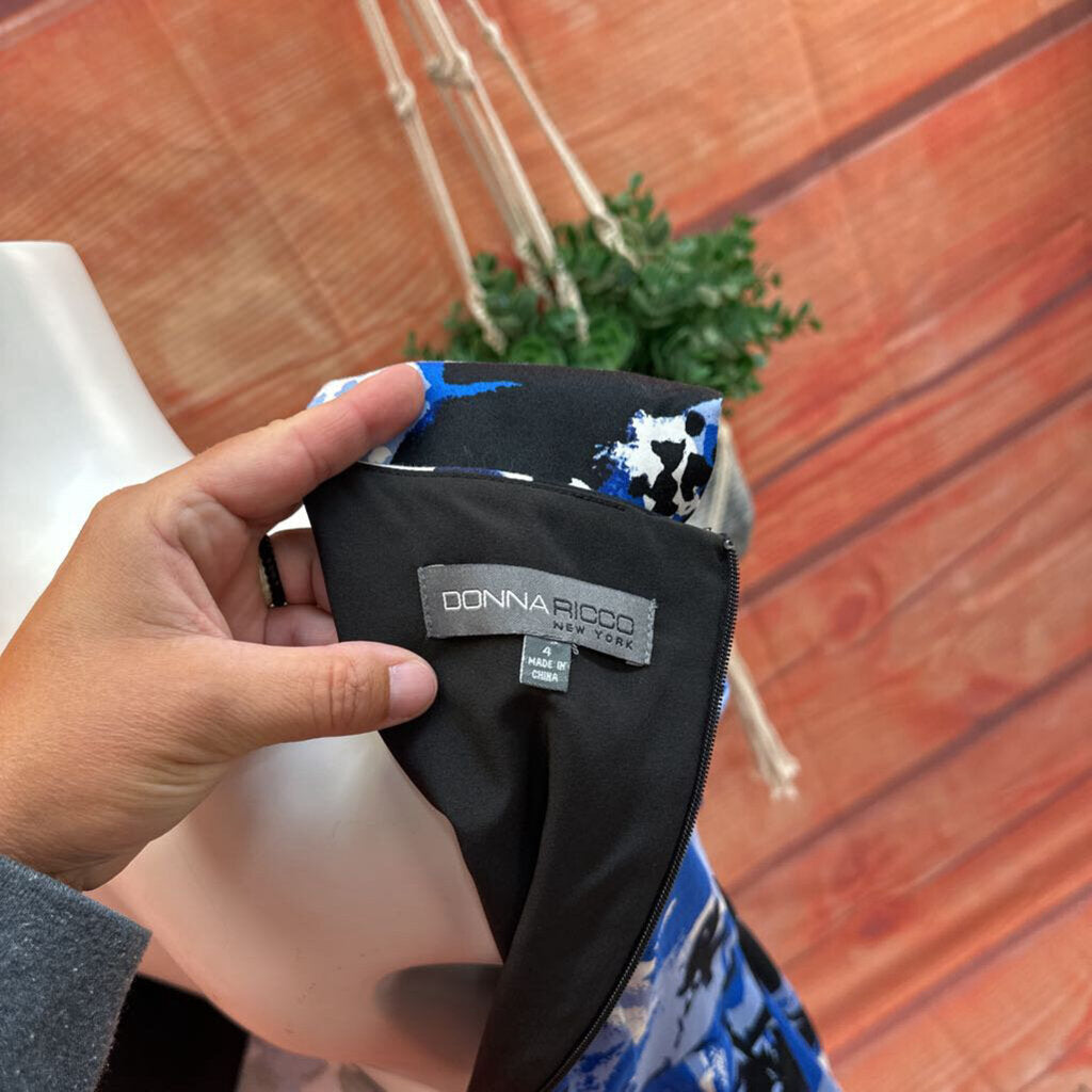 Donna Ricco Floral Print Dress