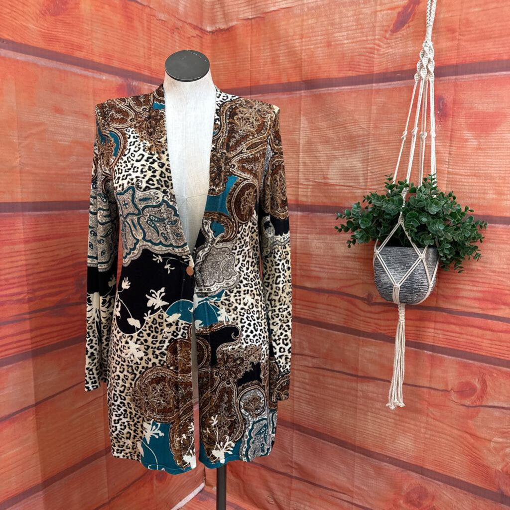 Chico's Women's Animal Print Cardigan