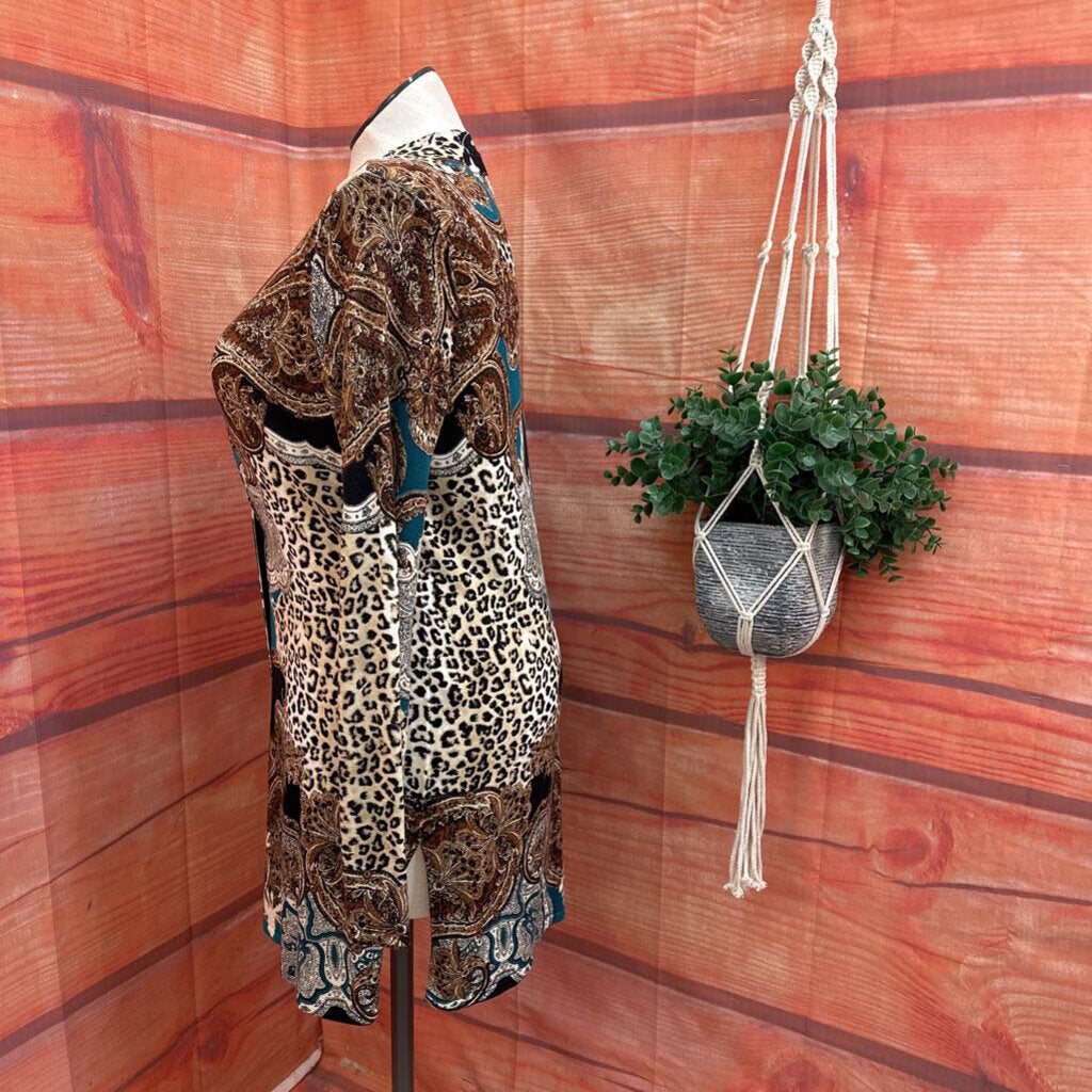 Chico's Women's Animal Print Cardigan