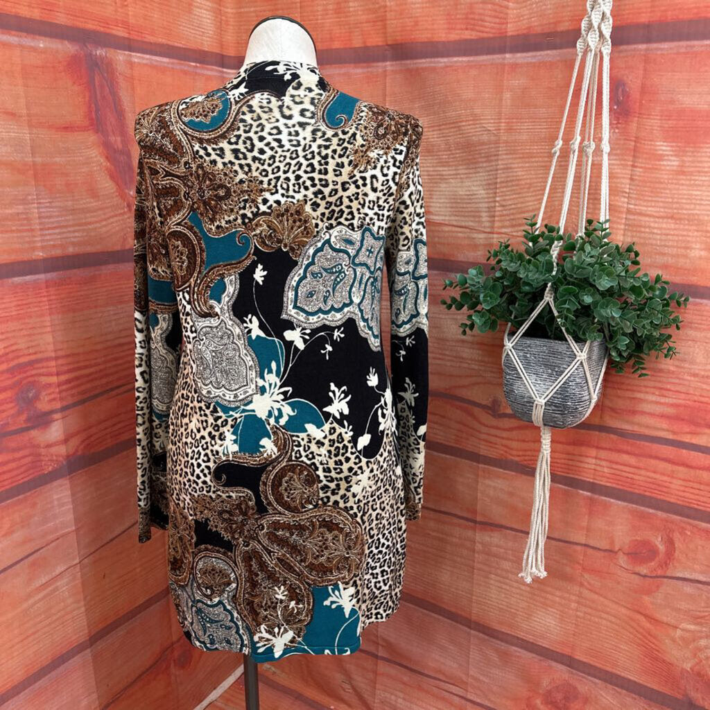 Chico's Women's Animal Print Cardigan