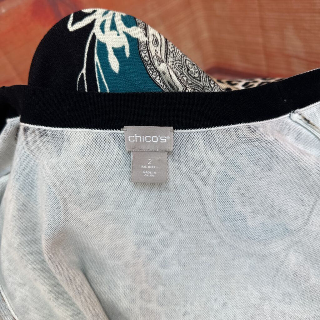 Chico's Women's Animal Print Cardigan