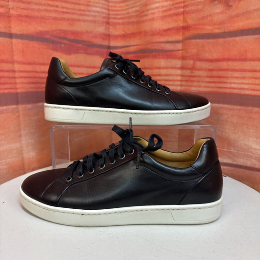 Men’s Magnanni Black Leather Sneakers