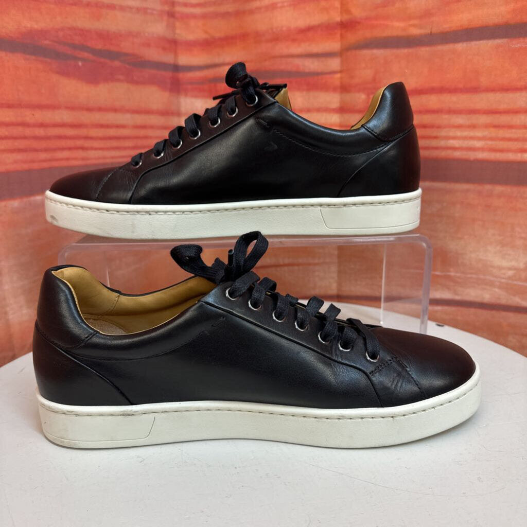 Men’s Magnanni Black Leather Sneakers