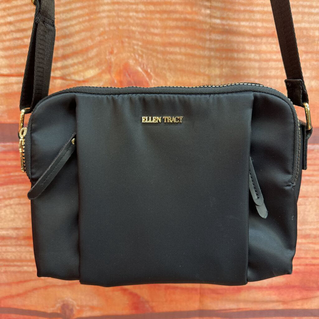 Ellen Tracy Black Crossbody Bag