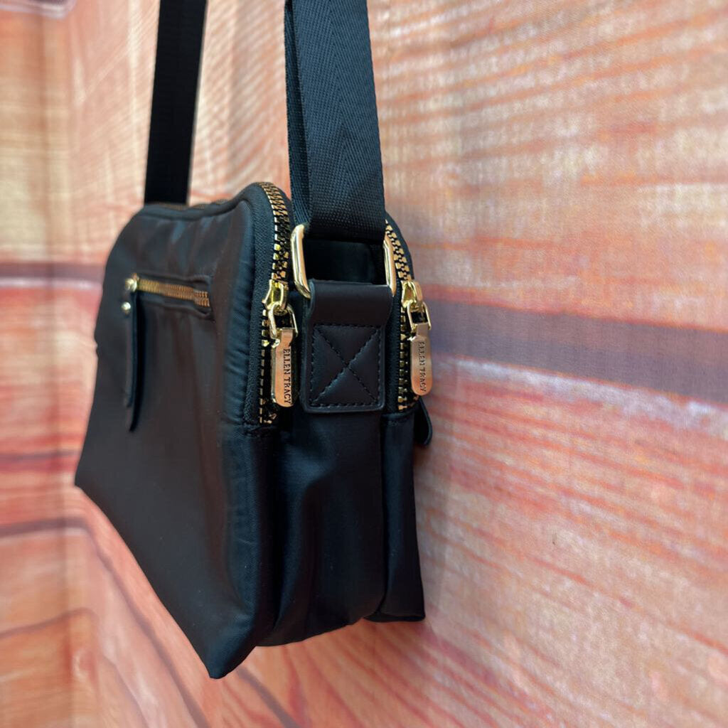 Ellen Tracy Black Crossbody Bag