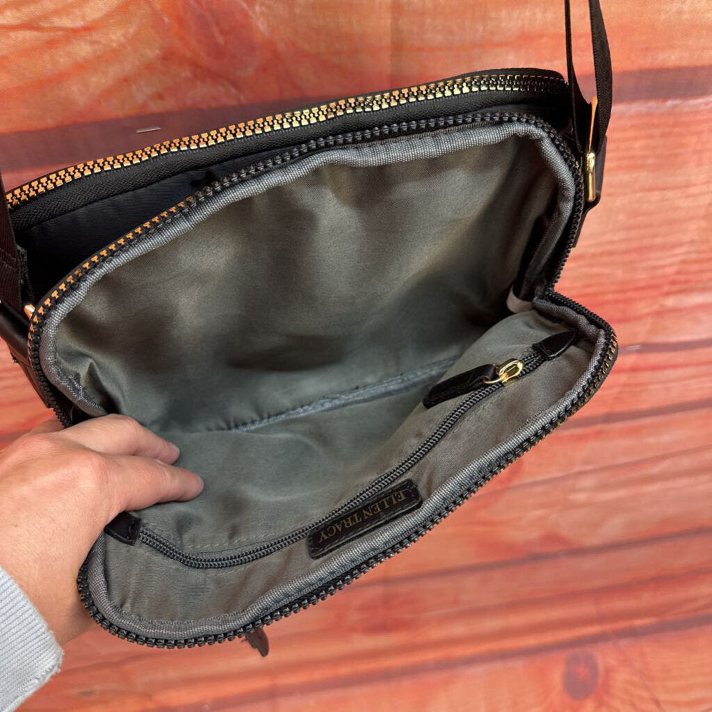 Ellen Tracy Black Crossbody Bag