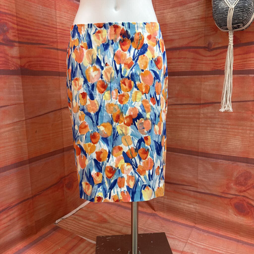 Talbots Floral Print Skirt