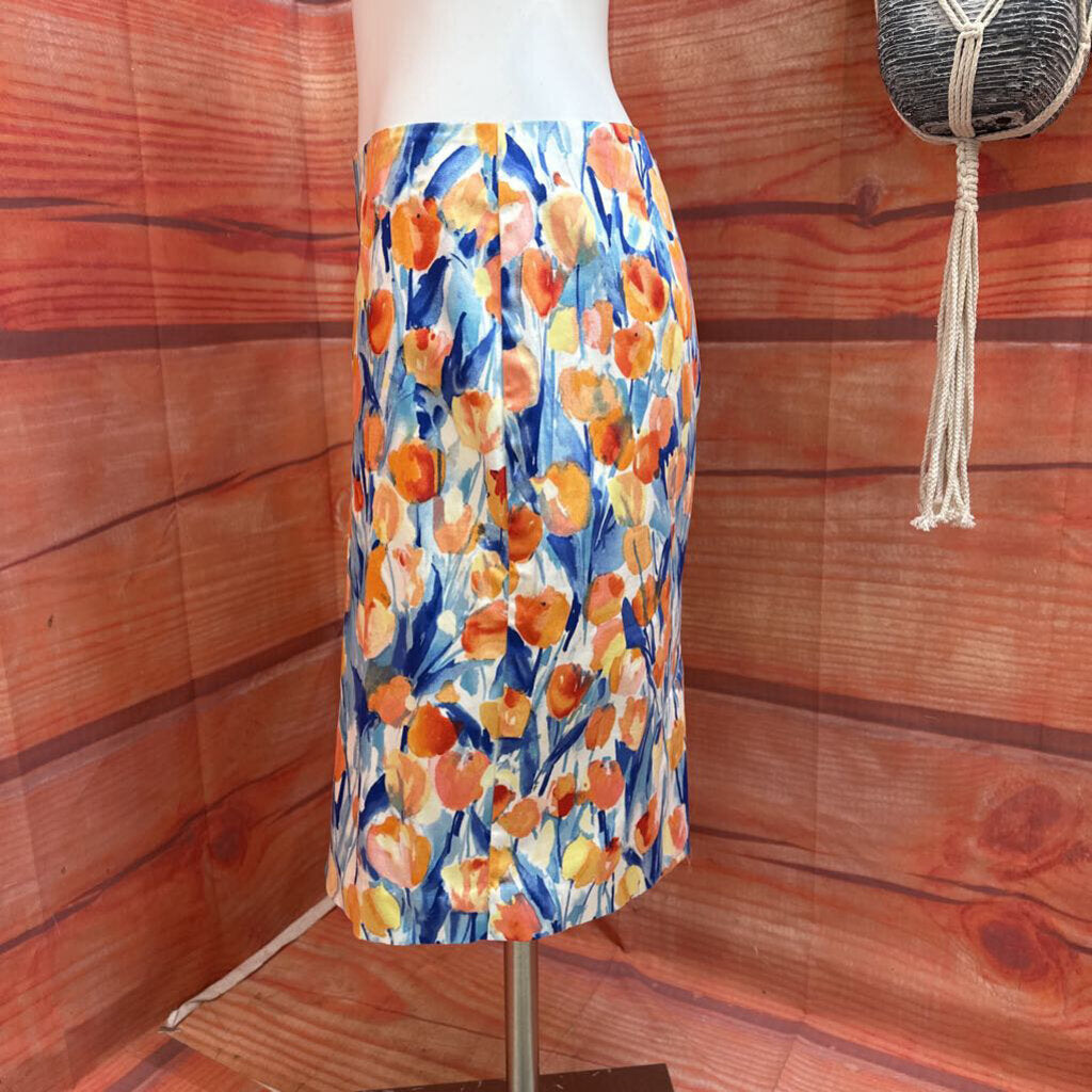 Talbots Floral Print Skirt