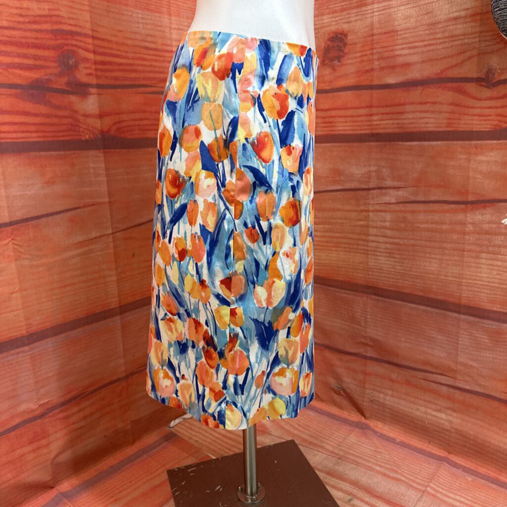 Talbots Floral Print Skirt