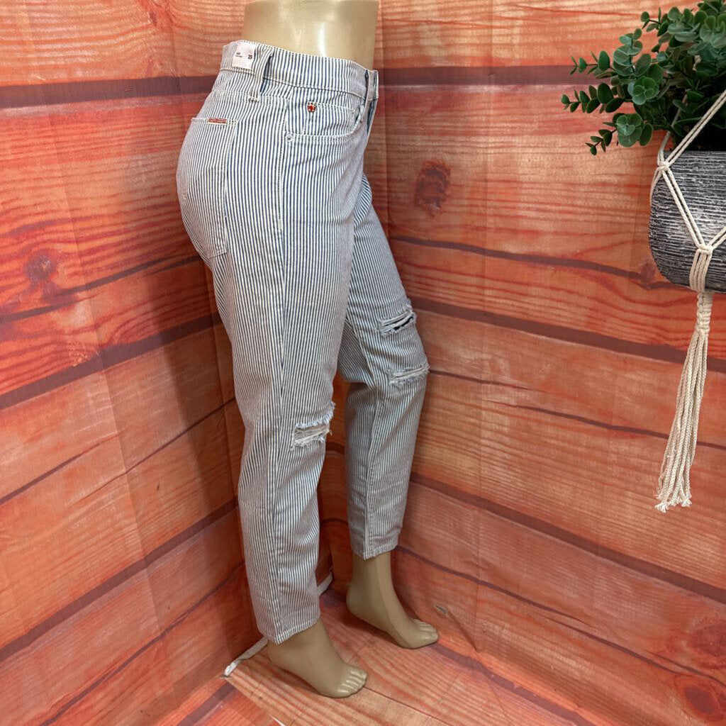 New Hudson Women's Striped Jeans