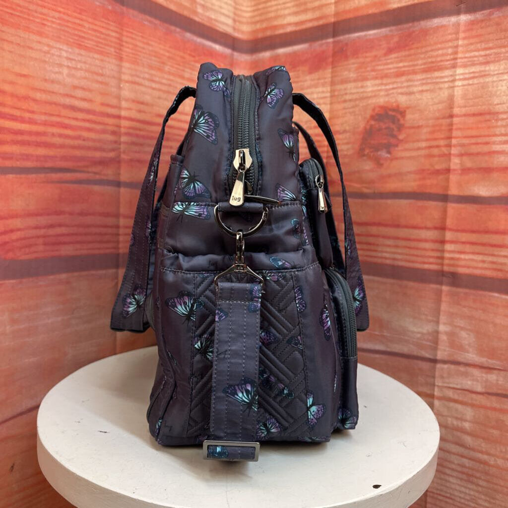 Lug Puddle Jumper LE Butterfly Print Diaper Bag