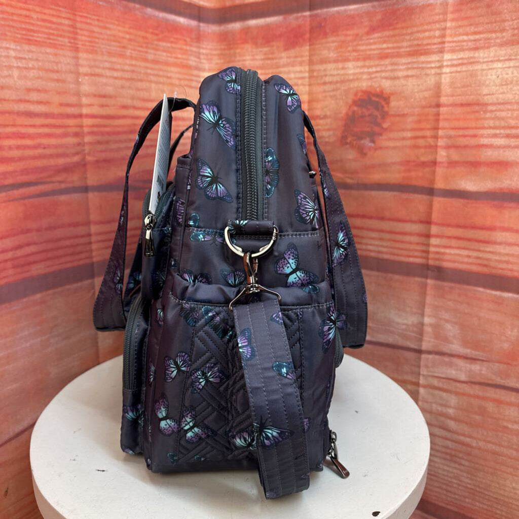 Lug Puddle Jumper LE Butterfly Print Diaper Bag