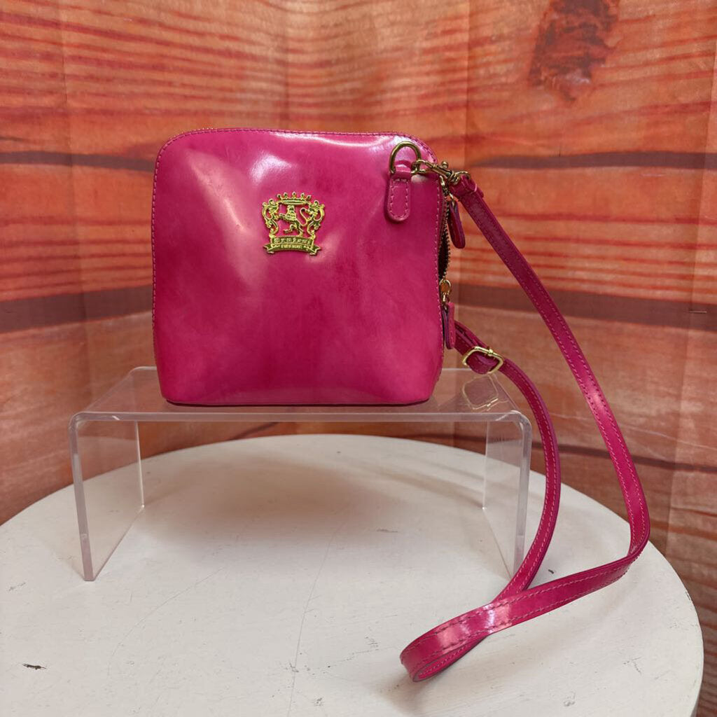 Pink Leather Handbag by Morabito