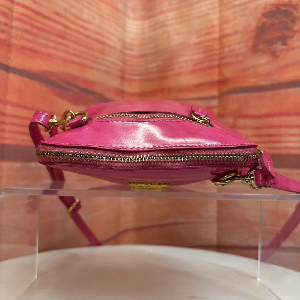 Pink Leather Handbag by Morabito