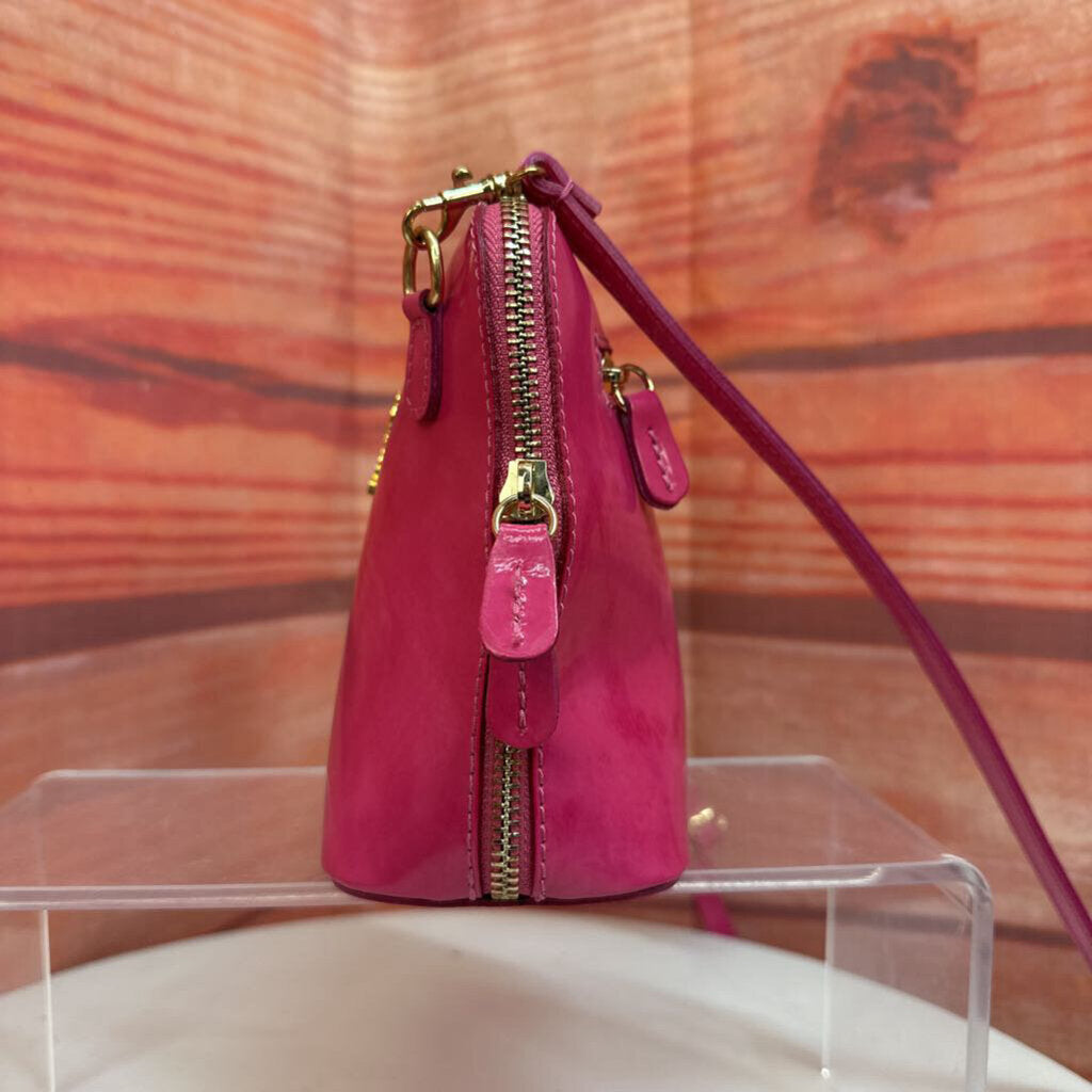 Pink Leather Handbag by Morabito