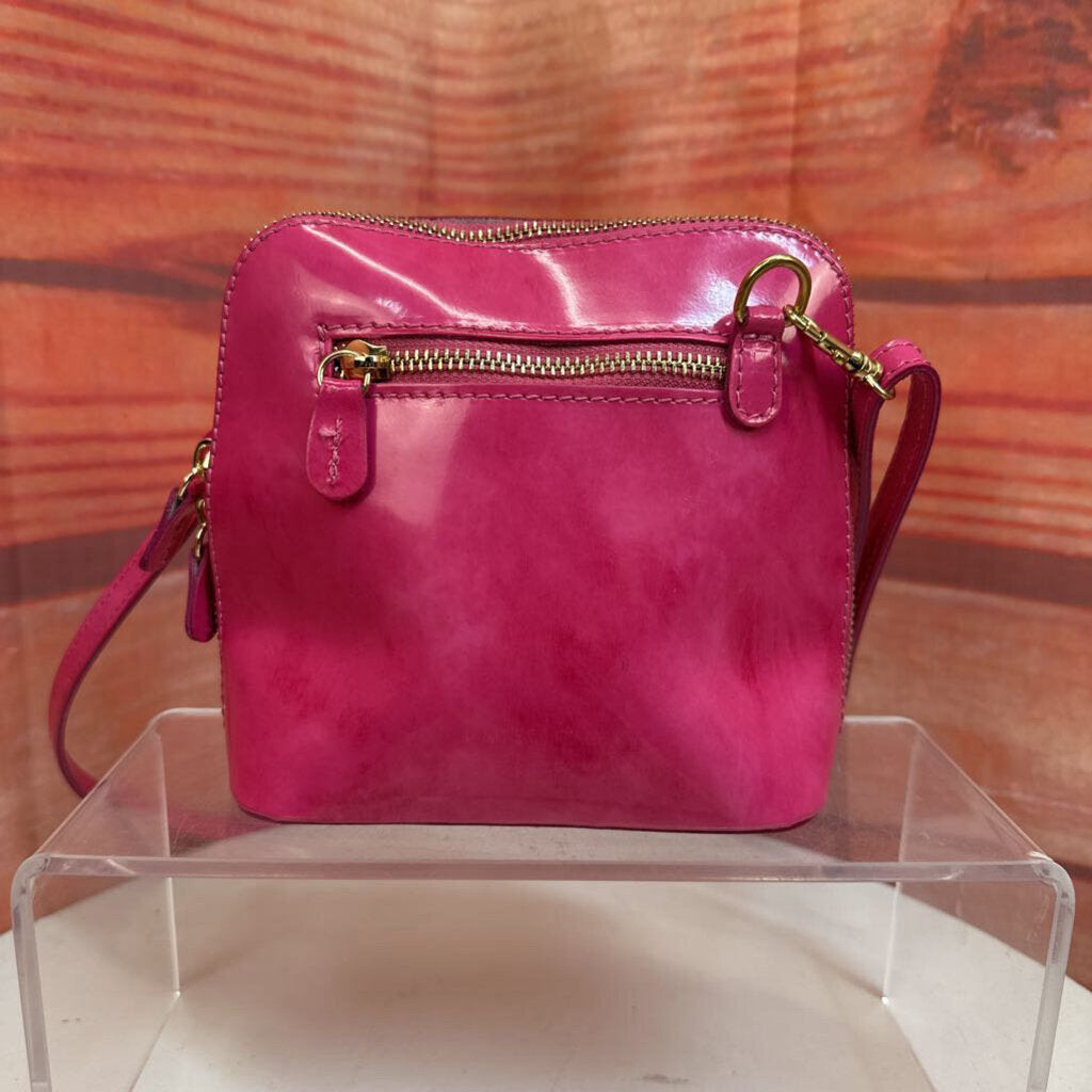 Pink Leather Handbag by Morabito