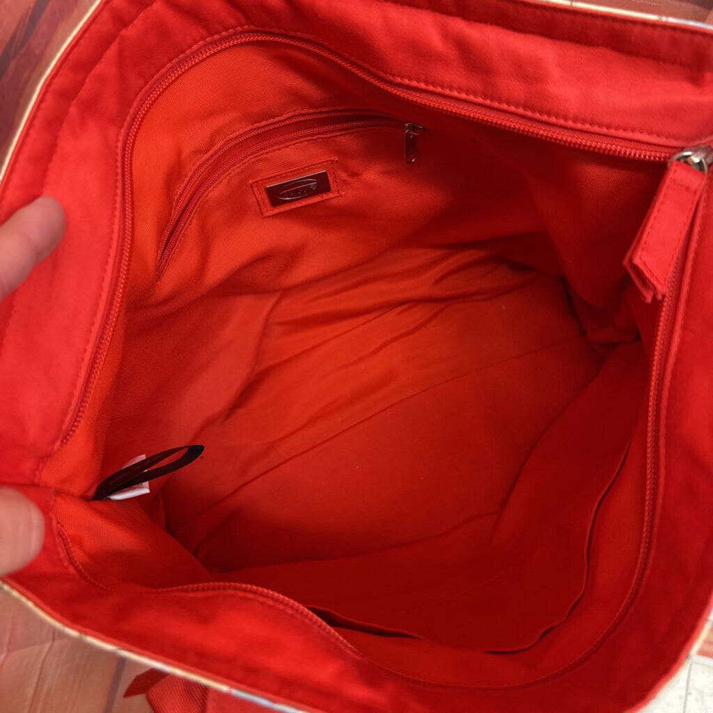 Talbots Map Print Tote Bag