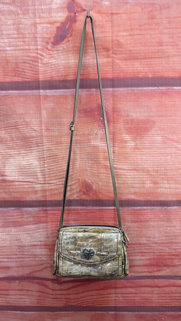 Small Faux Crocodile Texture Brighton Crossbody