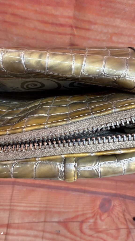 Small Faux Crocodile Texture Brighton Crossbody