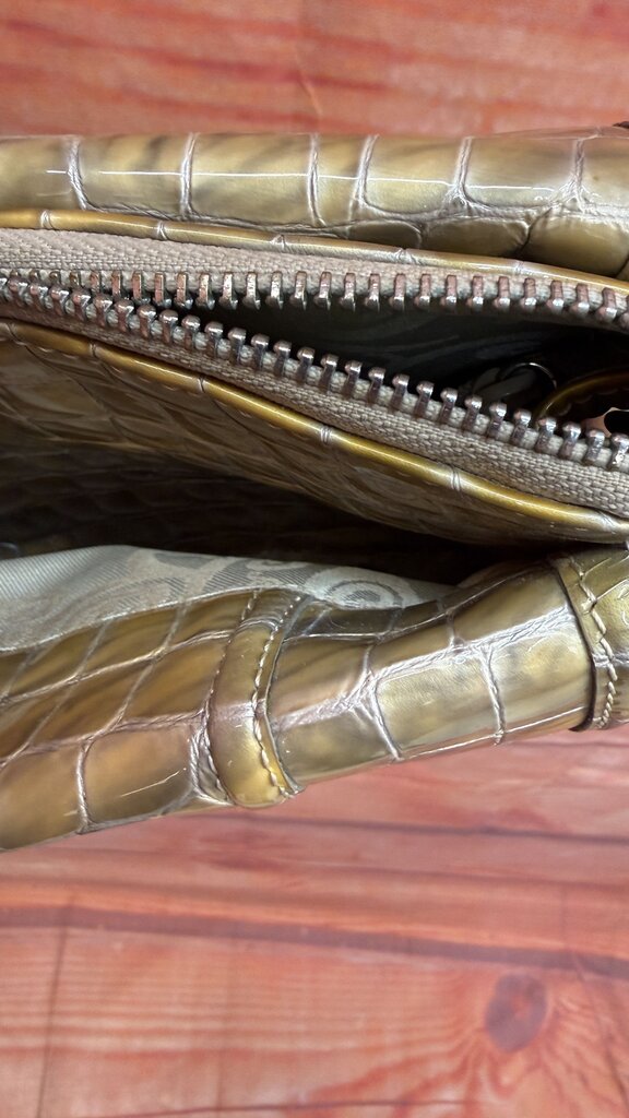 Small Faux Crocodile Texture Brighton Crossbody