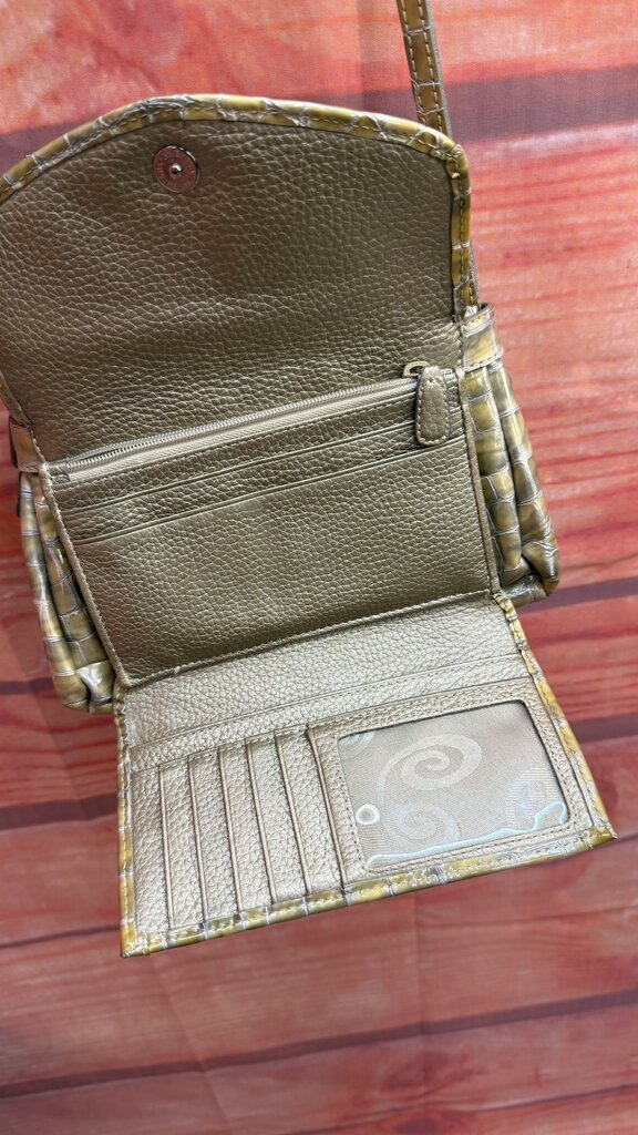 Small Faux Crocodile Texture Brighton Crossbody