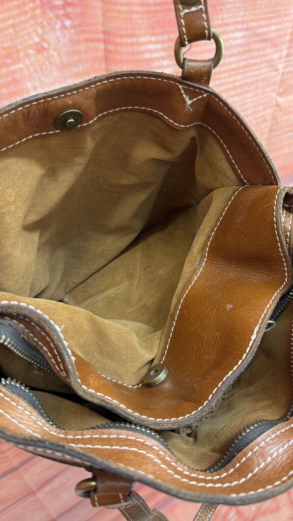 Patricia Nash Brown Leather Handbag